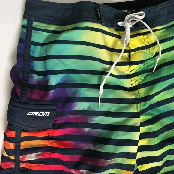 Grom Youth Sunrise Board Shorts - Picture 2 of 6